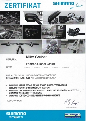 Shimano Servicepartner Fahrrad-Gruber